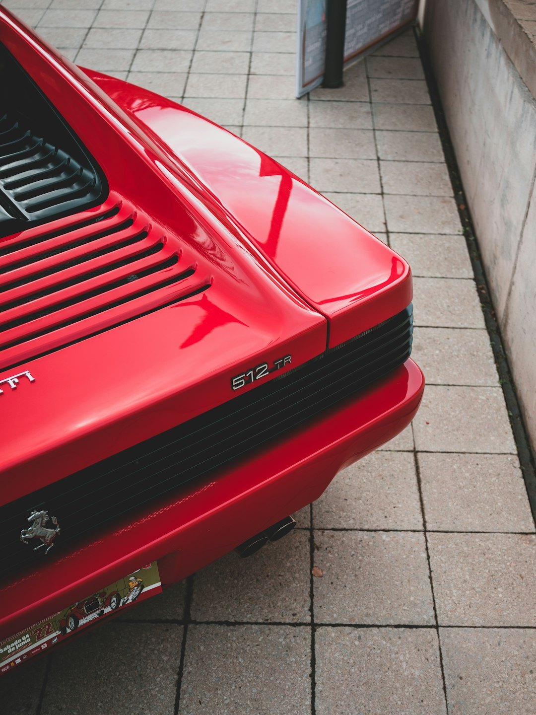 Red Italian sports car from the 1970s under auction spotlight